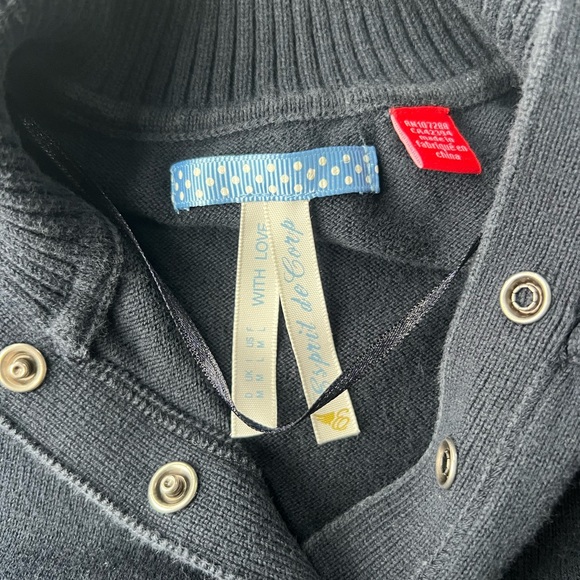 100% Cotton Esprit de Corp Navy Blue Polo Dress Size M - Picture 5 of 7